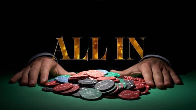 All in trong Poker là tất tay hết số tiền cược trên bàn 