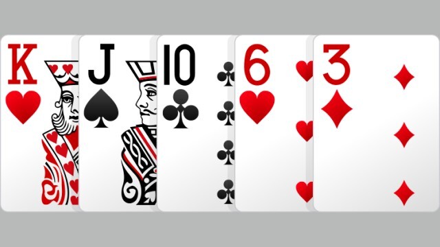 Mậu thầu có thứ tự bài trong Poker thấp nhất